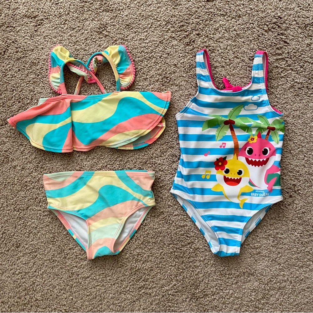 Toddler Girl Swimsuit Bundle